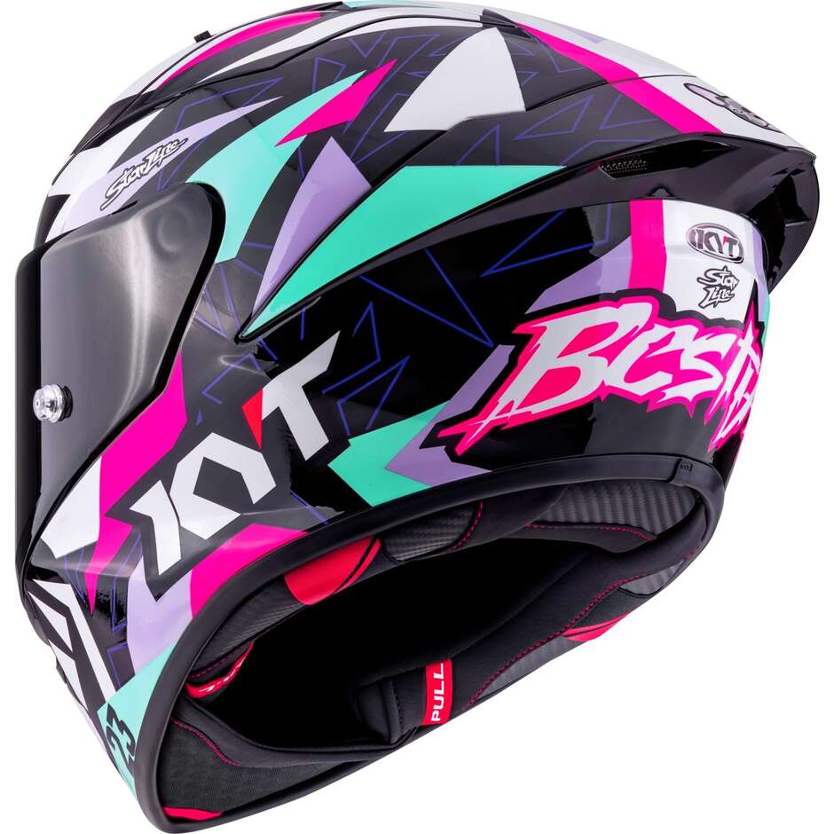 Casque de moto Kyt KX-1 Race GP Bastianini Replica 2025 FIM