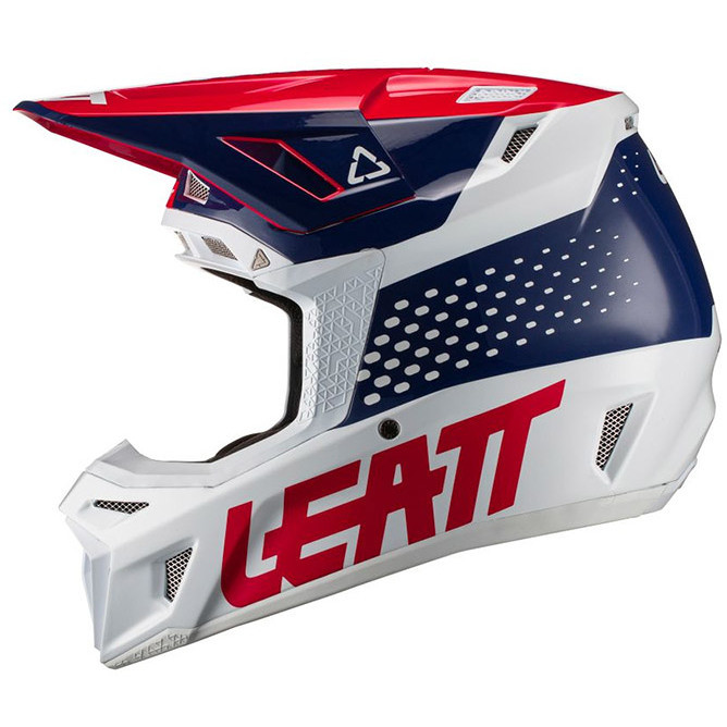 Leatt moto 8.5 Royal blanc-bleu-rose-rouge casque pour adultes