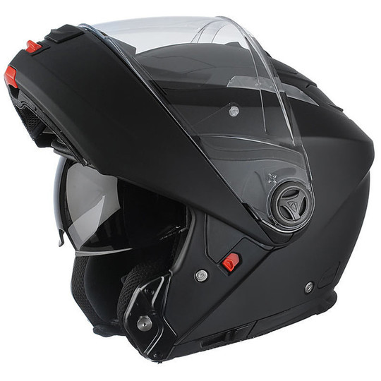Casque de moto modulable Airoh Phantom Color Double Visor Double Homologation Matt black Nouveau 2014