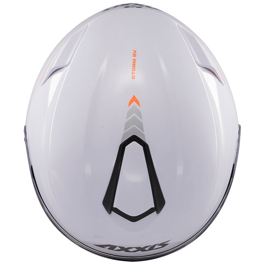 Casque de moto modulable Axxis FF938SV Storm S SV Solid A0 Blanc nacré