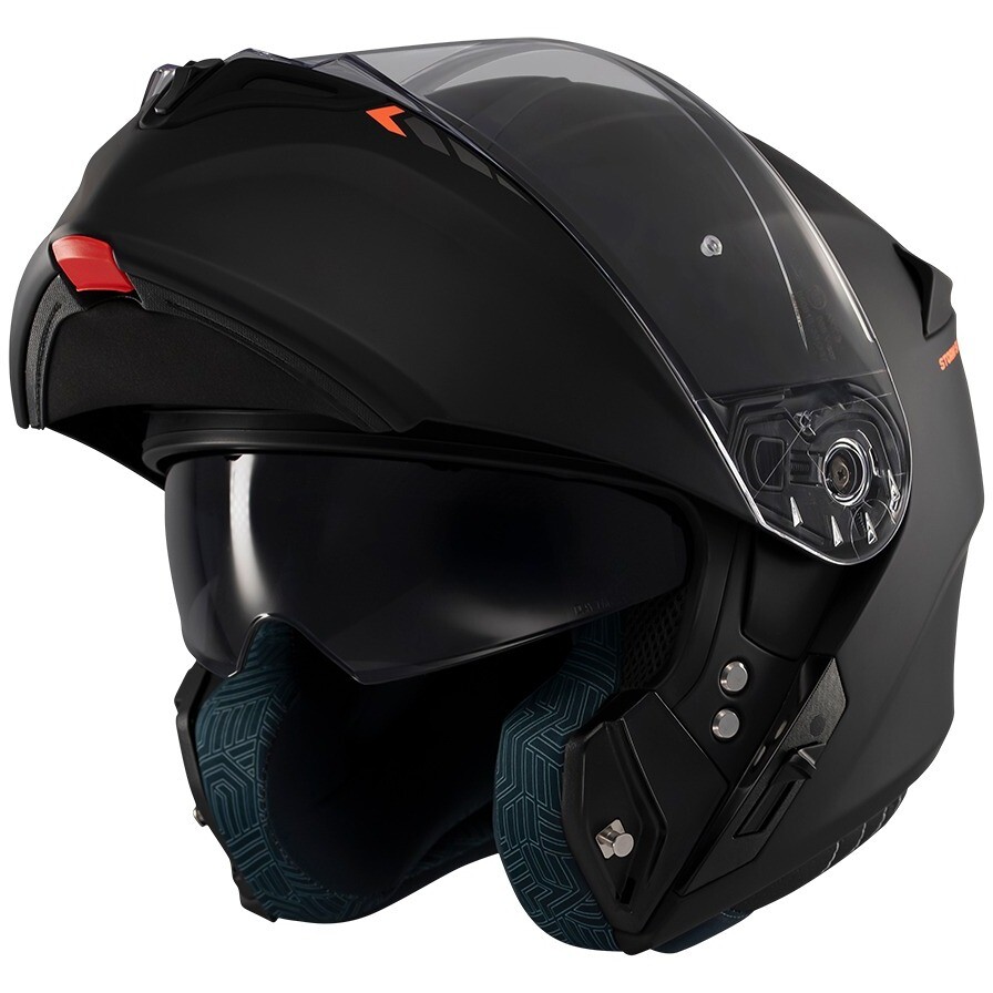 Casque de moto modulable Axxis FF938SV Storm S SV Solid A1 Noir mat