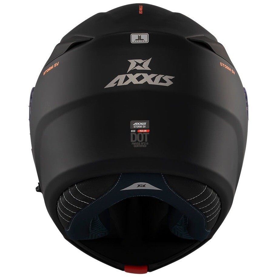 Casque de moto modulable Axxis FF938SV Storm S SV Solid A1 Noir mat