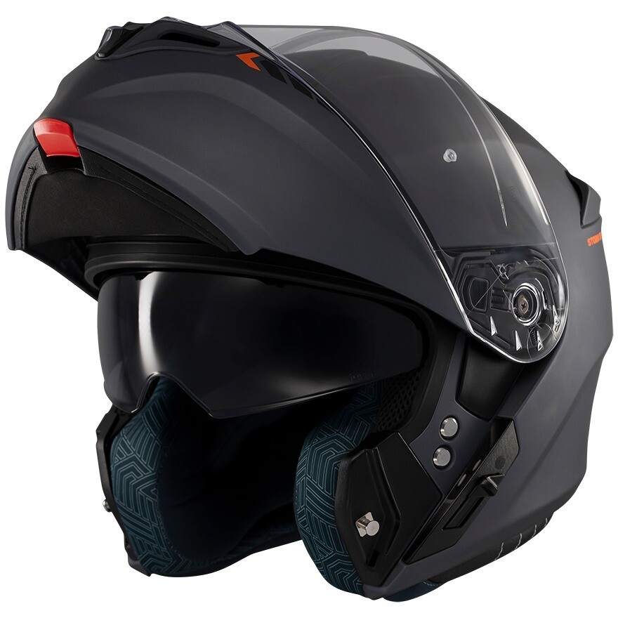 Casque de moto modulable Axxis ff938sv Storm S Sv Solid A2 Titane mat