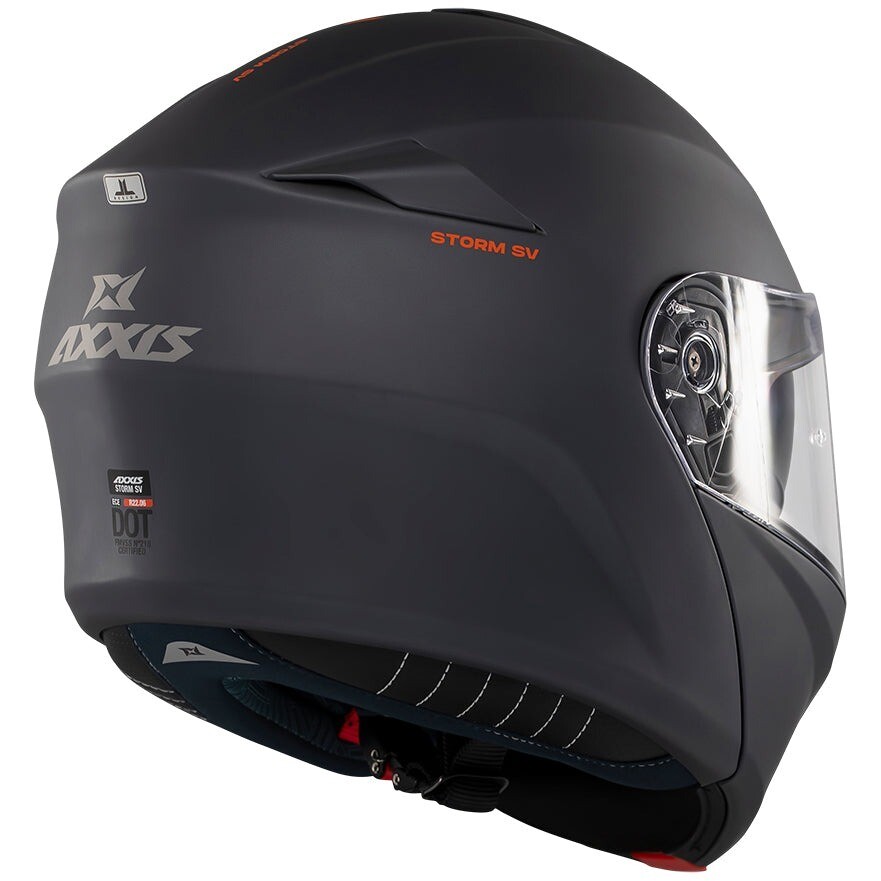 Casque de moto modulable Axxis ff938sv Storm S Sv Solid A2 Titane mat