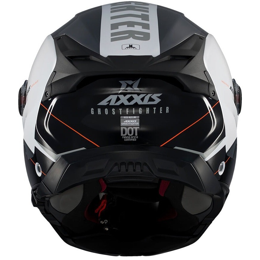 Casque de moto modulable Axxis FU409 SV Ghostfighter Maniac A2 Blanc Noir