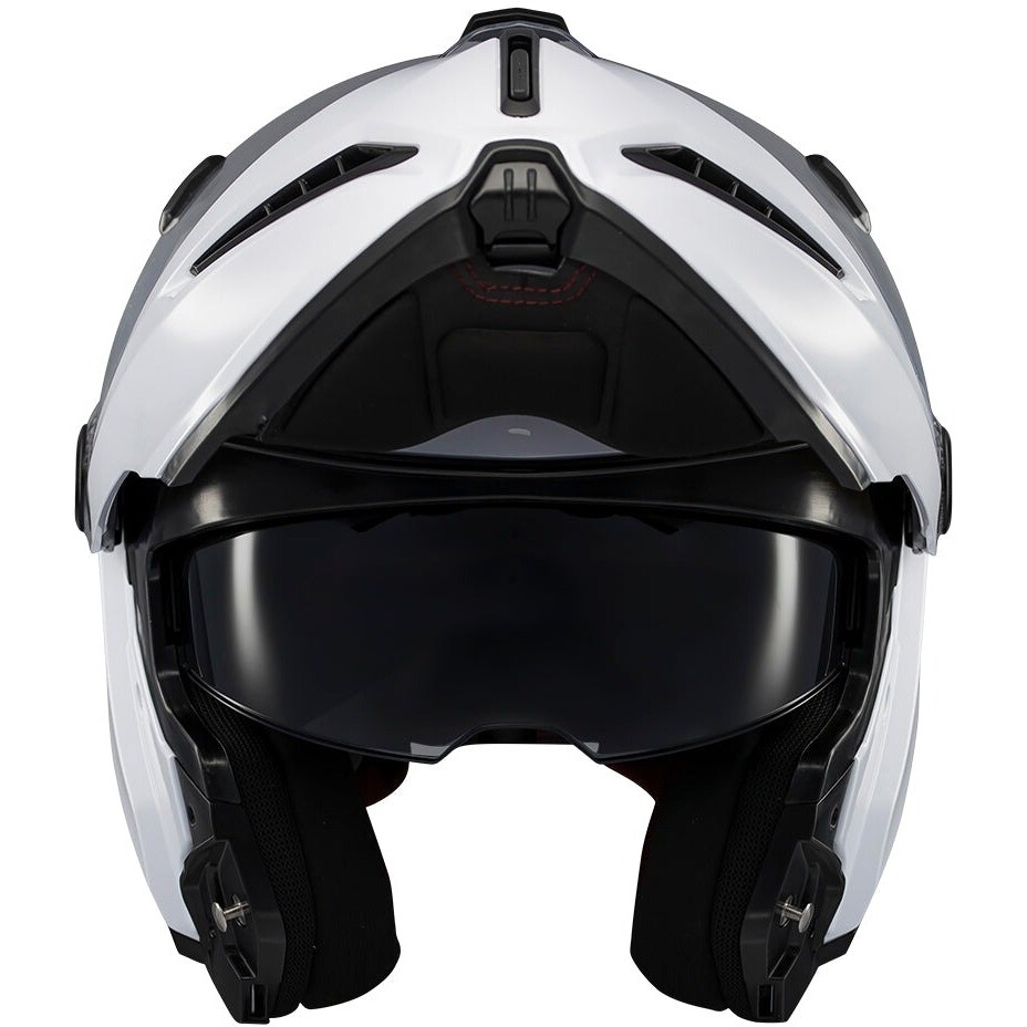 Casque de moto modulable Axxis FU409 SV Ghostfighter Solid A0 Blanc brillant