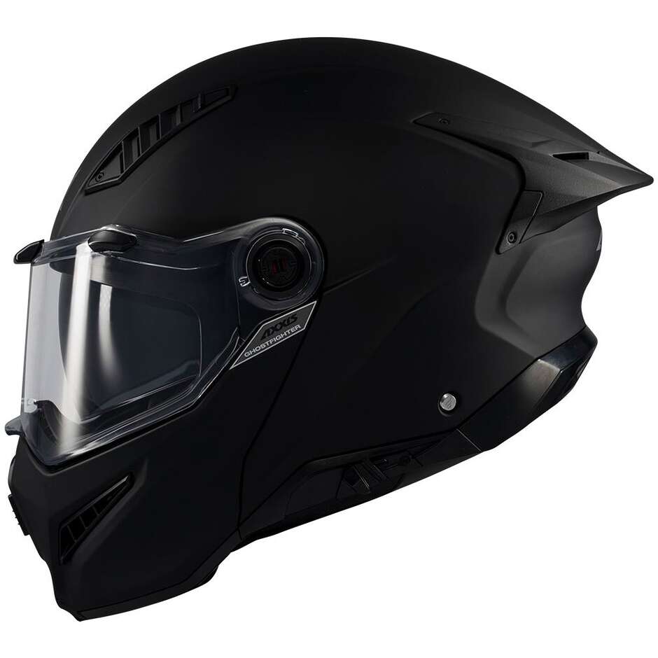 Casque de moto modulable Axxis FU409 SV Ghostfighter Solid A1 Noir mat