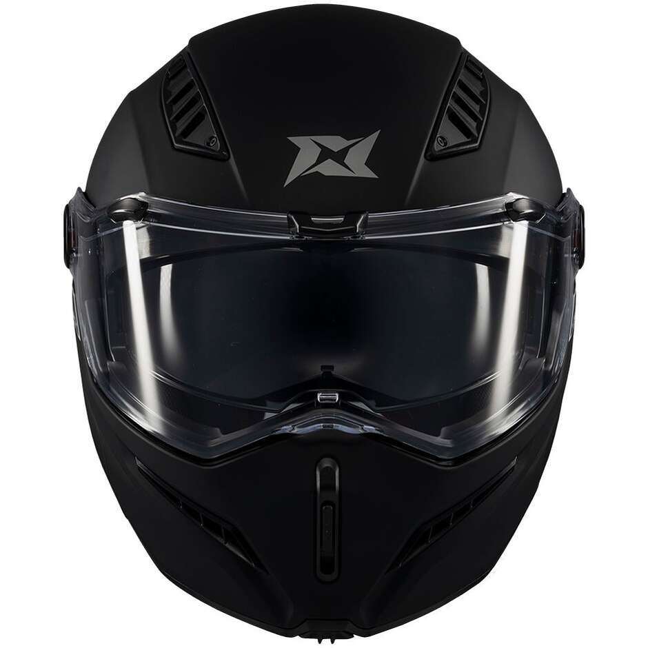 Casque de moto modulable Axxis FU409 SV Ghostfighter Solid A1 Noir mat