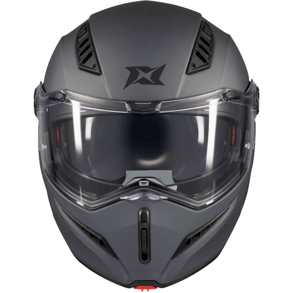 Casque de moto modulable Axxis FU409 SV Ghostfighter Solid A12 Titane mat