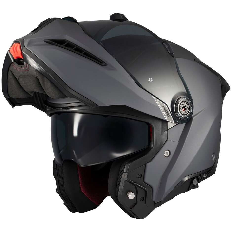 Casque de moto modulable Axxis FU409 SV Ghostfighter Solid A12 Titane mat