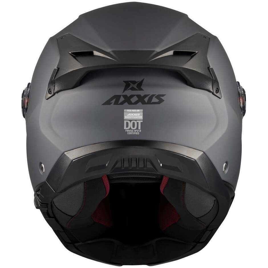 Casque de moto modulable Axxis FU409 SV Ghostfighter Solid A12 Titane mat