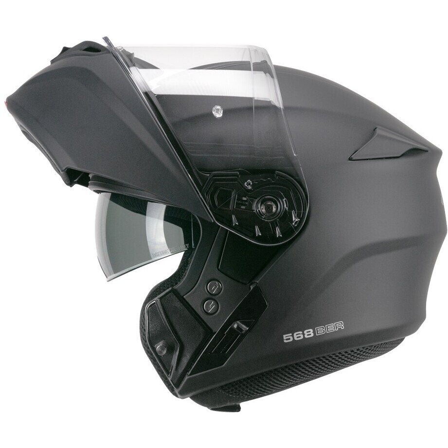 Casque de moto modulable CGM 568A BER MONO Noir mat