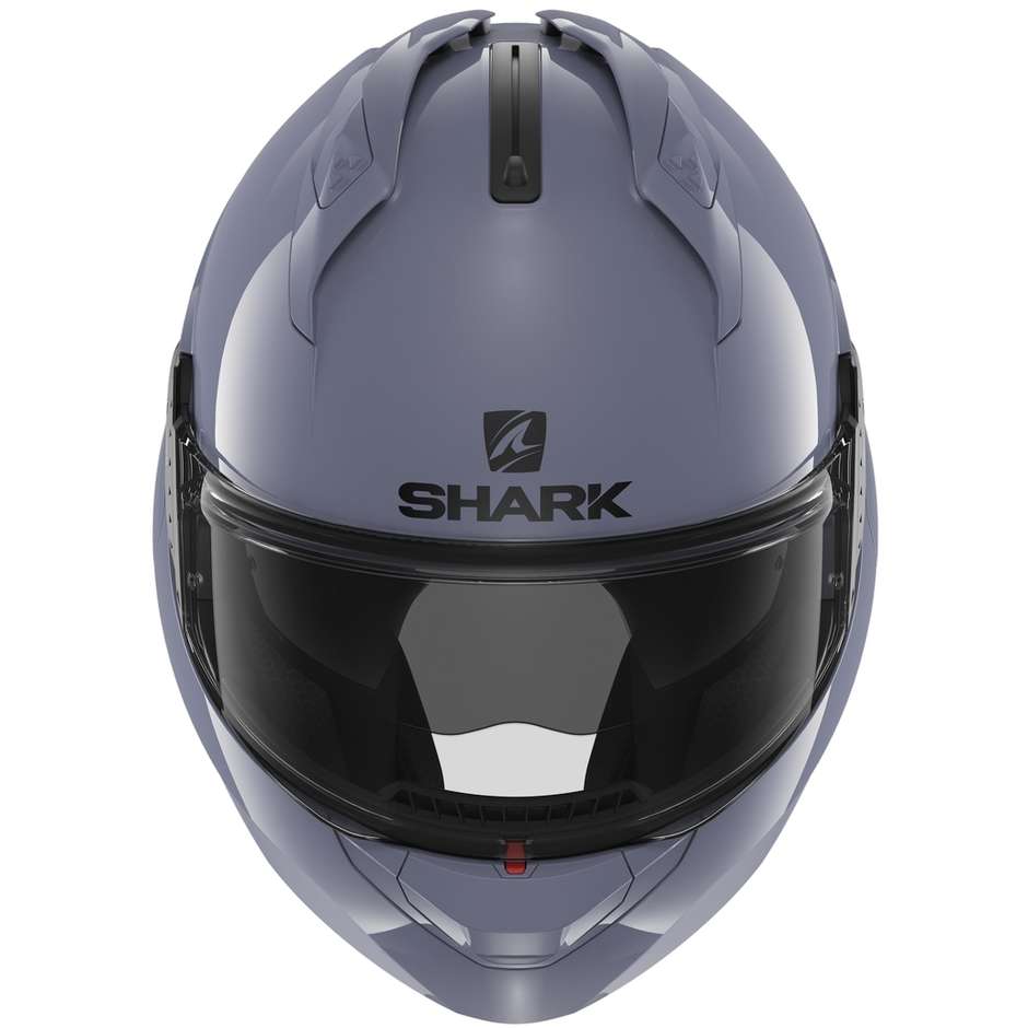 Casque de moto modulable en gris Shark EVO GT BLANK