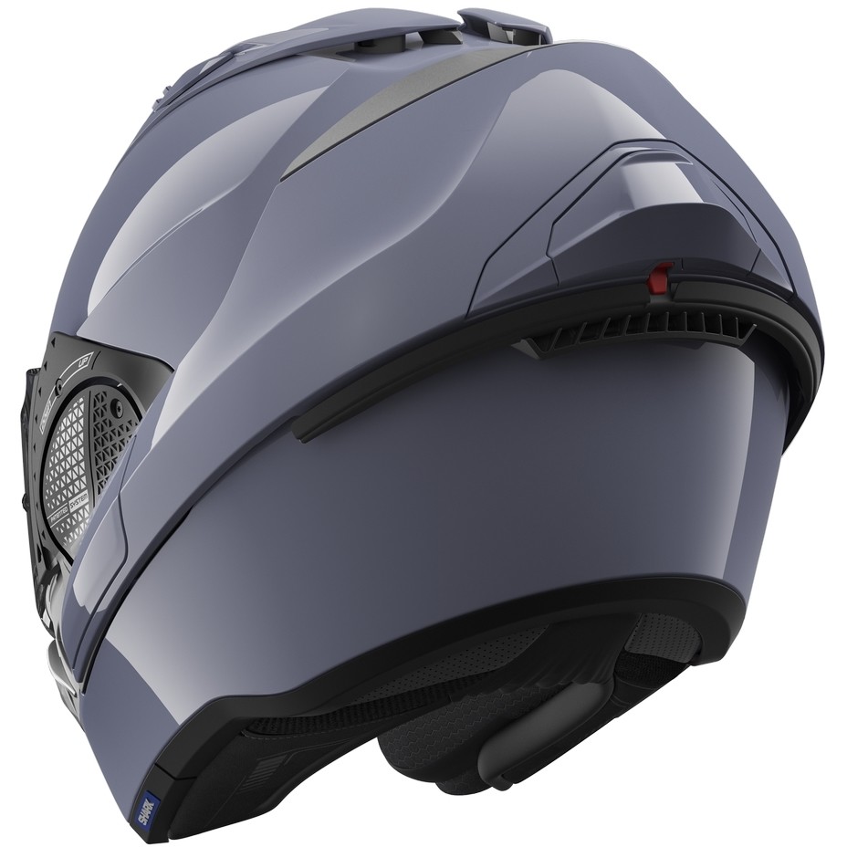 Casque de moto modulable en gris Shark EVO GT BLANK