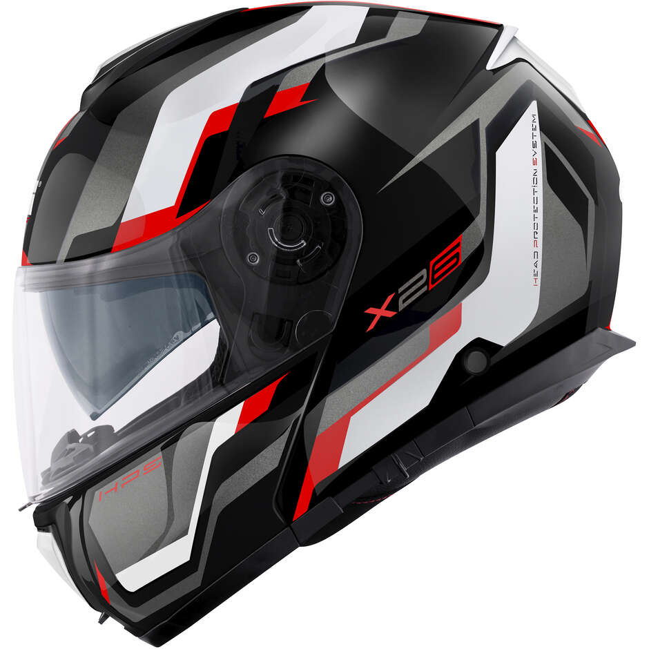 Casque de moto modulable Givi X.26 CENTURY P/J Noir Titane Rouge