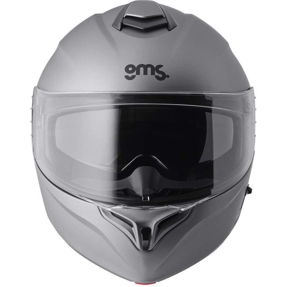 Casque de moto modulable GMS Aperio, gris mat