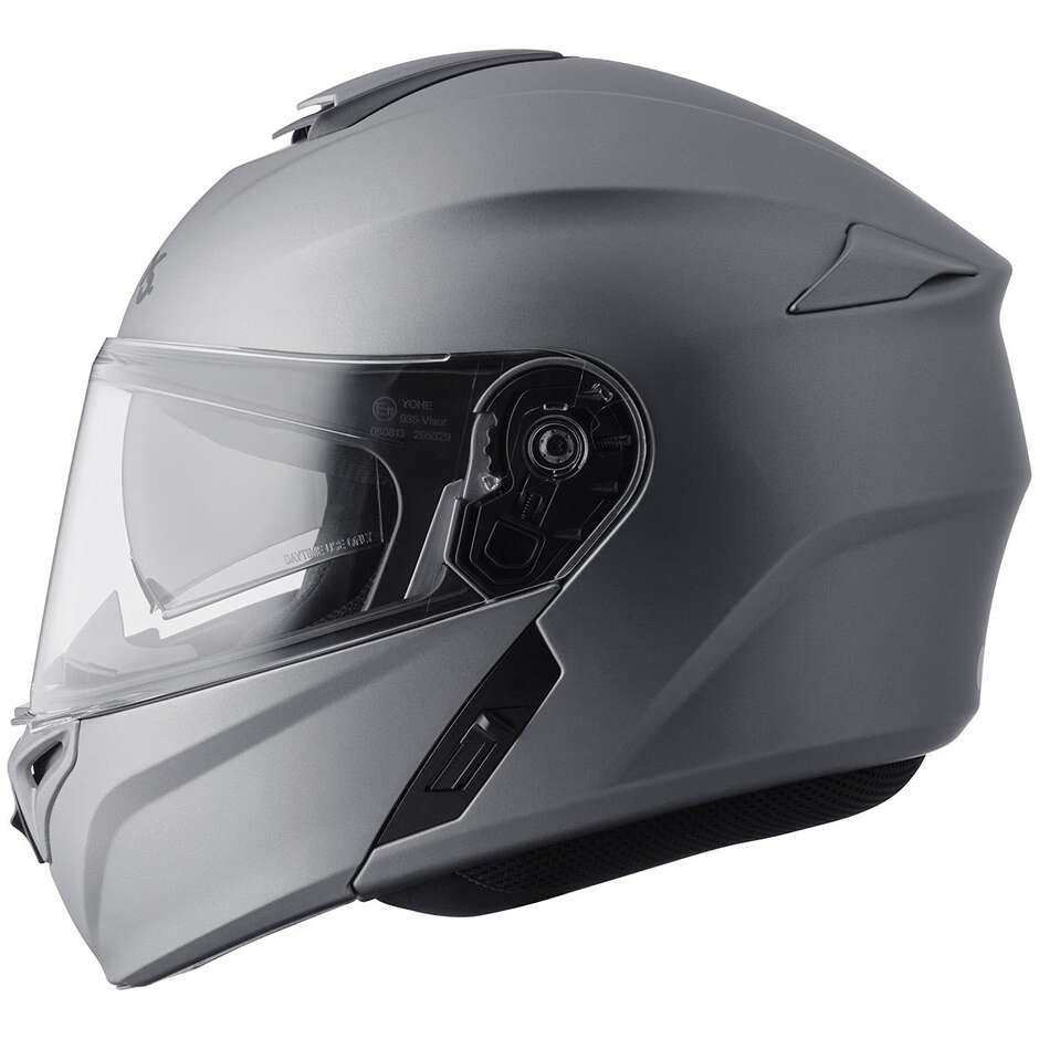 Casque de moto modulable GMS Aperio, gris mat