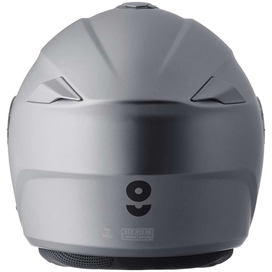 Casque de moto modulable GMS Aperio, gris mat