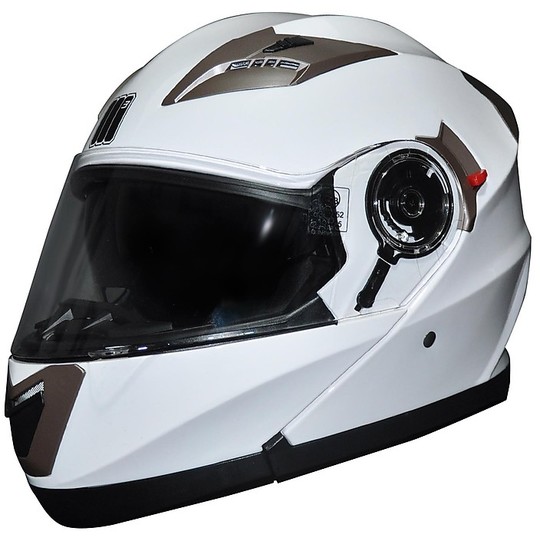 Casque de moto modulable Motocubo 925 Double Visor Blanc