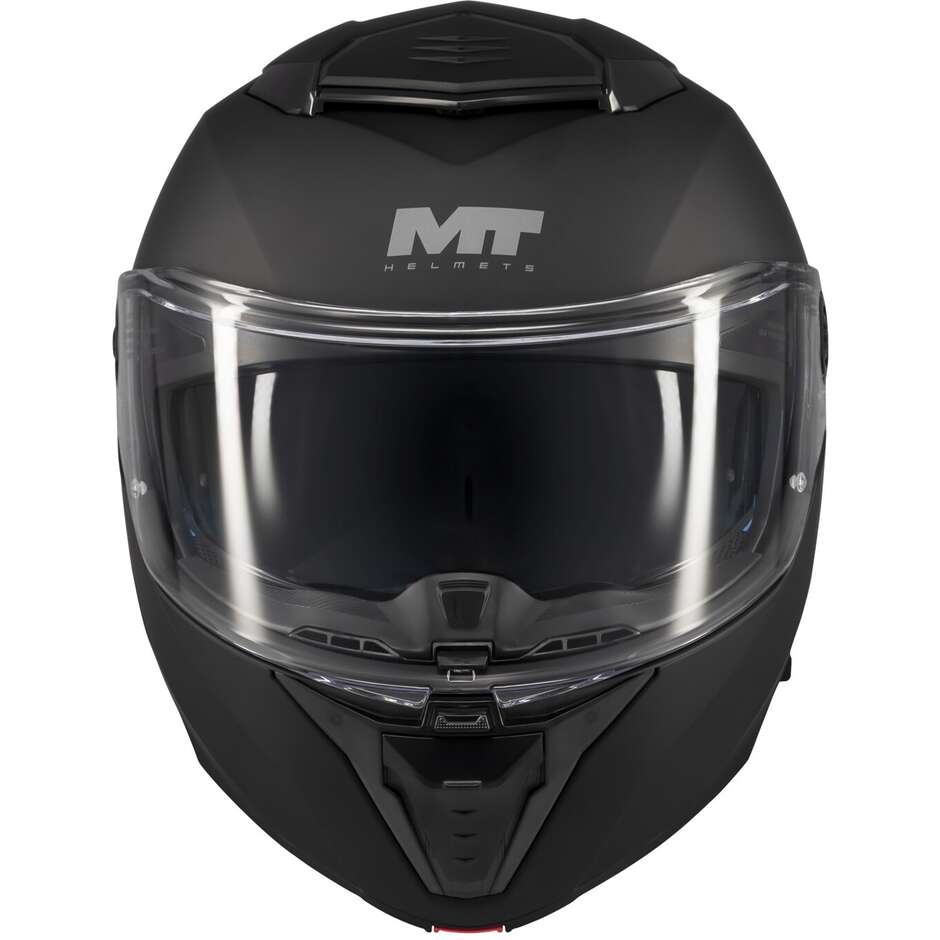 Casque de moto modulable MT Helmets ATOM 2 SV PURE A1 P/J Noir mat