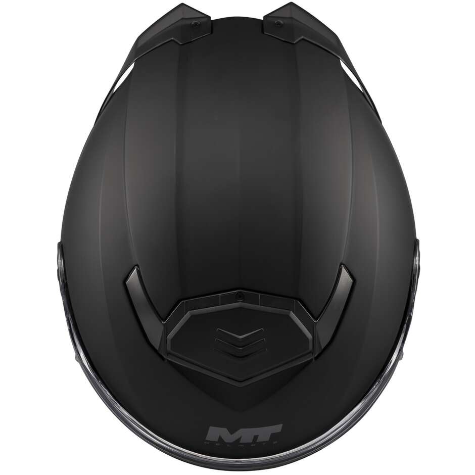 Casque de moto modulable MT Helmets ATOM 2 SV PURE A1 P/J Noir mat