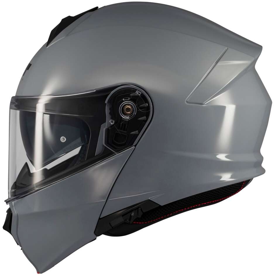Casque de moto modulable MT Helmets Genesis SV Pure A12, P/J, gris brillant