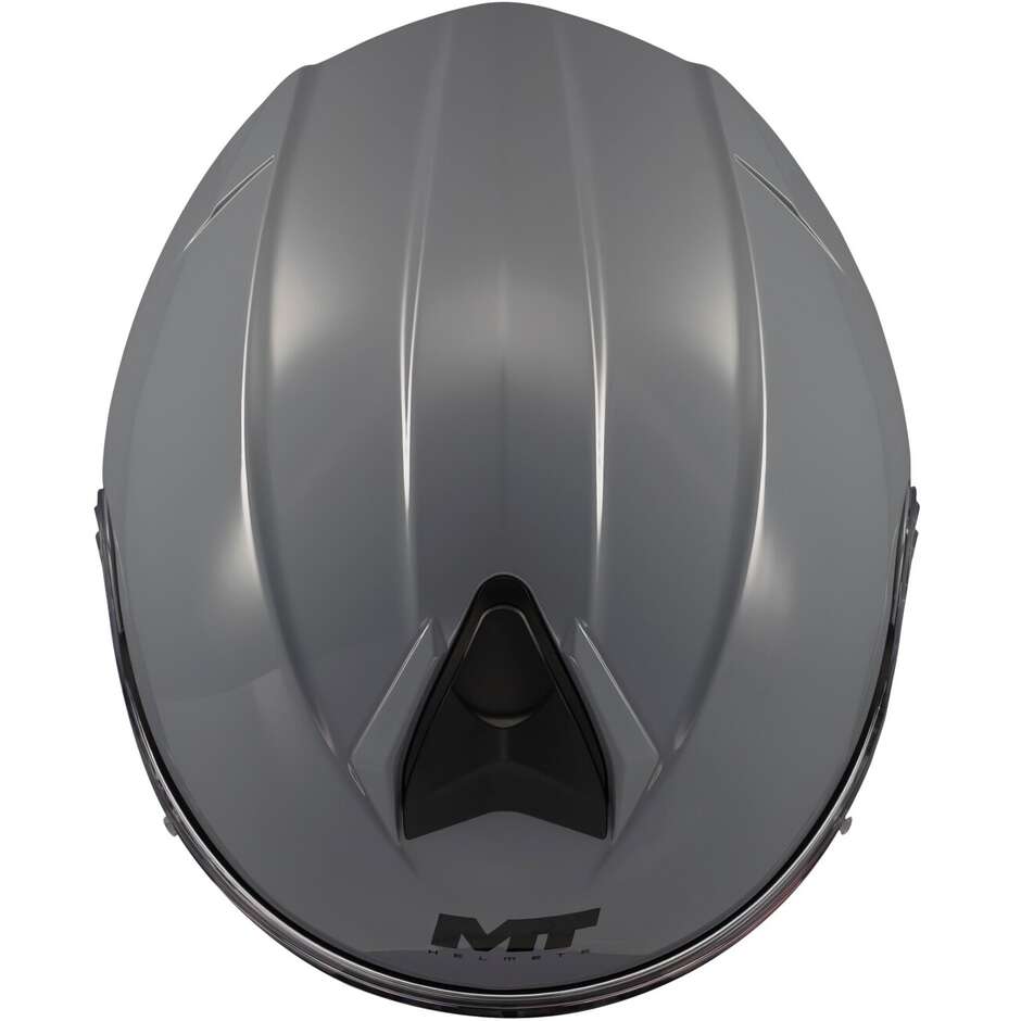 Casque de moto modulable MT Helmets Genesis SV Pure A12, P/J, gris brillant