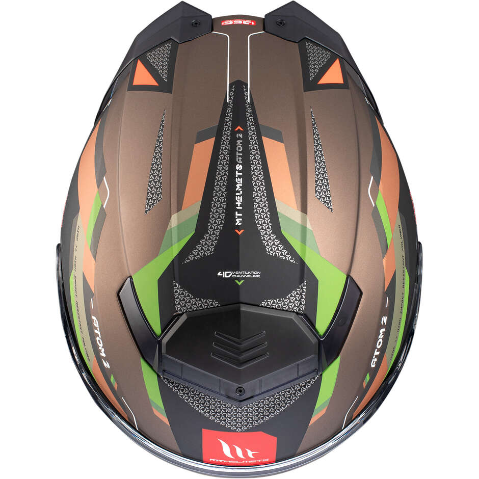 Casque de moto modulable P/J Mt Helmets ATOM 2 SV BAST A6 Mat
