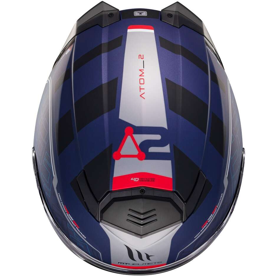 Casque de moto modulable P/J Mt Helmets ATOM 2 SV DESTINY C7 Mat