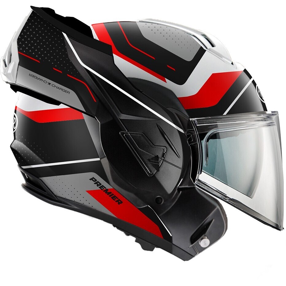 Casque de moto modulable P/J Premier X-CHARGER JU 8 BM