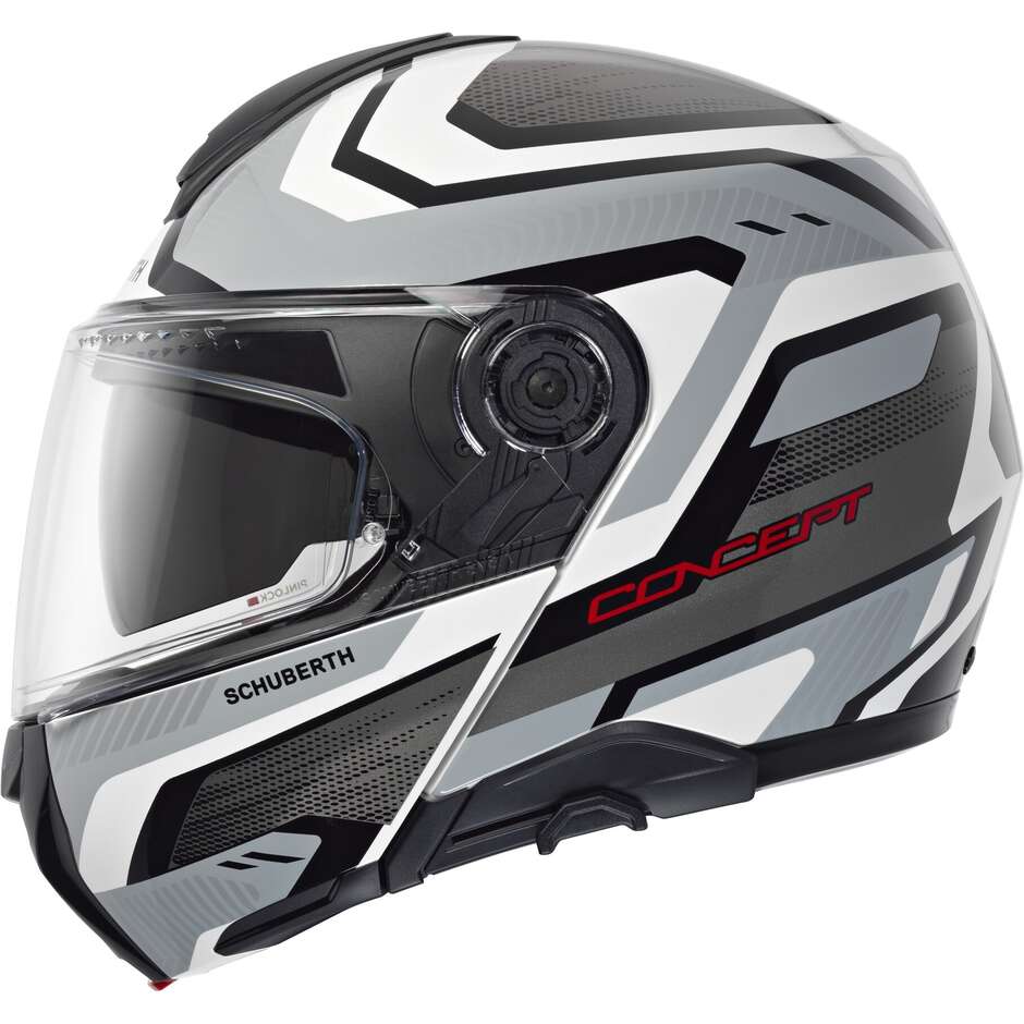 Casque de moto modulable P/J Schuberth CONCEPT KINETIC Argent