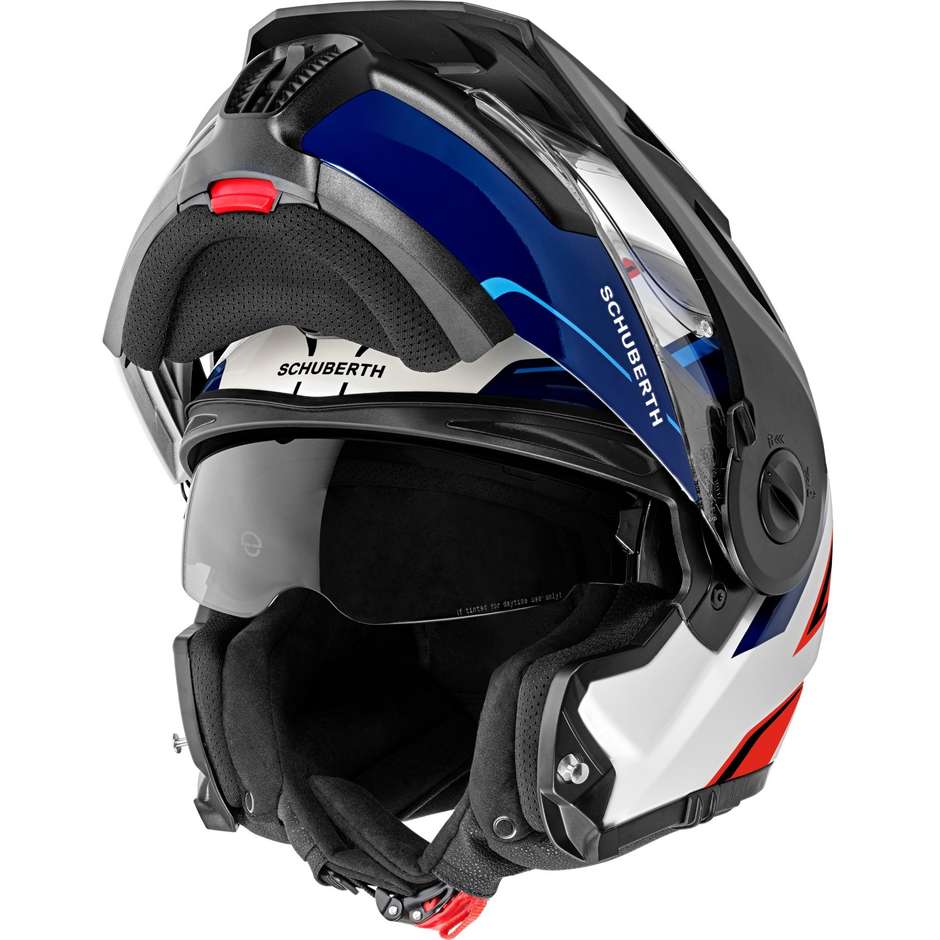 Casque de moto modulable Schuberth E1 Endurance Bleu