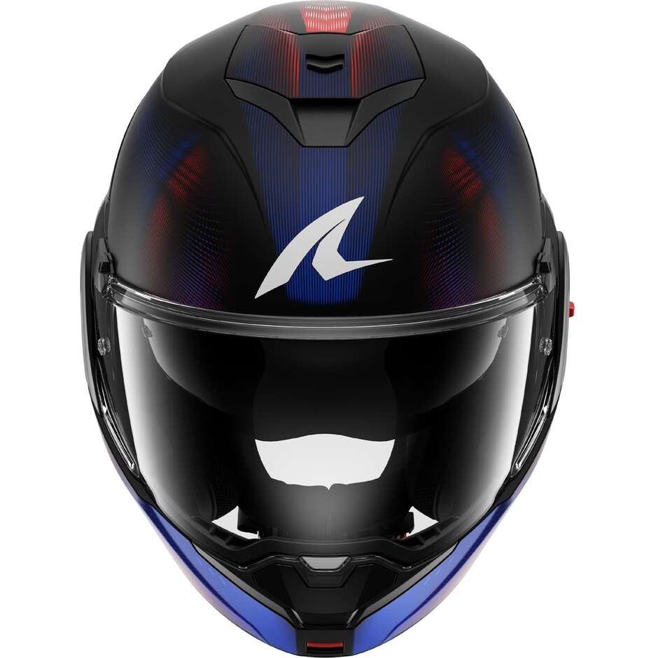 Casque de moto modulable Shark OXO SPEED-TECH Mat P/J Noir Bleu Rouge