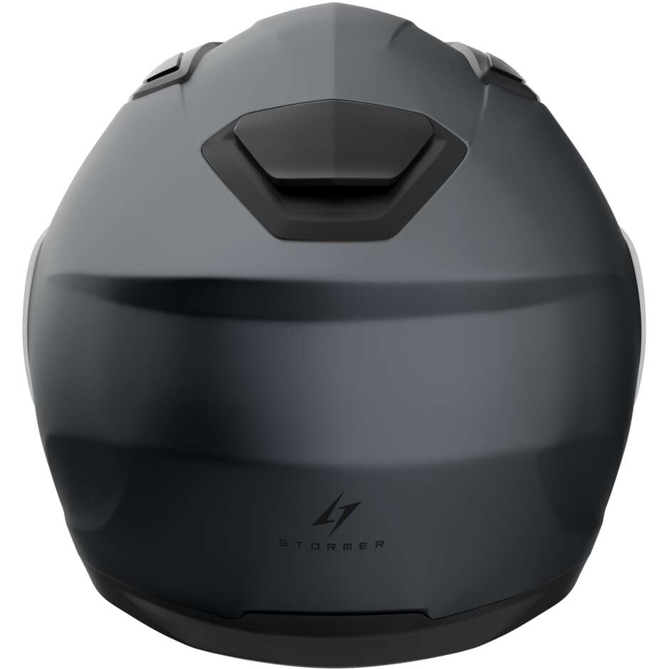 Casque de moto modulable Stormer SPIN EVO Solid, gris anthracite mat