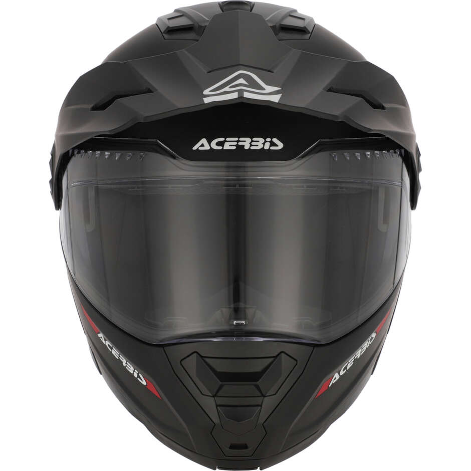 Casque de moto modulaire Acerbis Rider P/J Mono noir mat