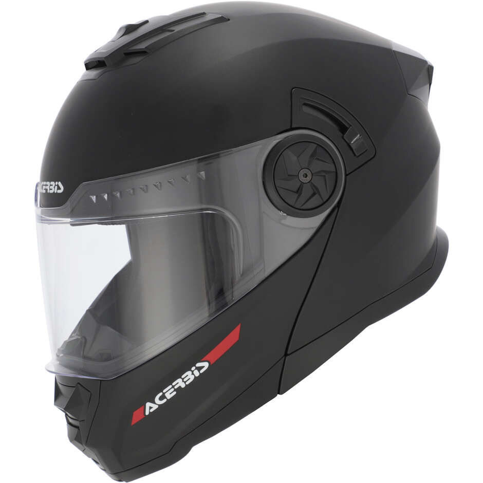 Casque de moto modulaire Acerbis Rider P/J Mono noir mat