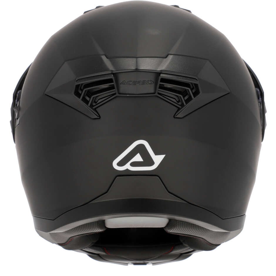 Casque de moto modulaire Acerbis Rider P/J Mono noir mat