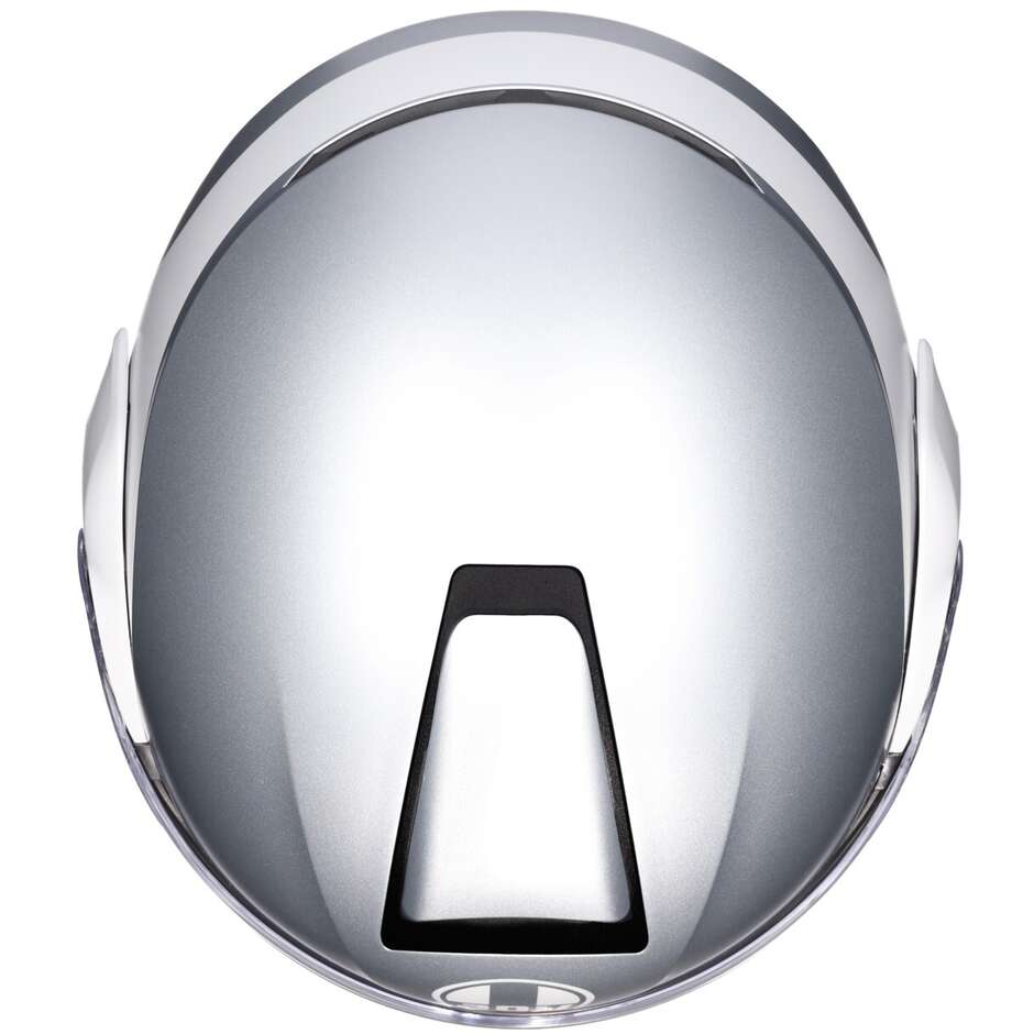 Casque de moto modulaire Agv STREETMODULAR LEVICO gris clair mat