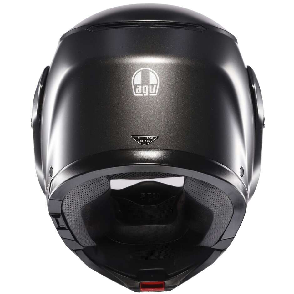 Casque de moto modulaire Agv STREETMODULAR Mono gris asphalte mat