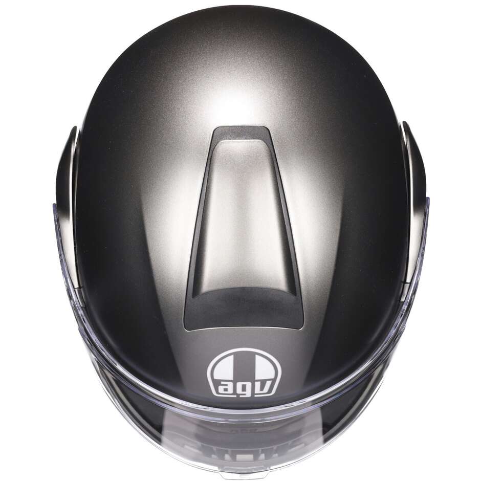 Casque de moto modulaire Agv STREETMODULAR Mono gris asphalte mat