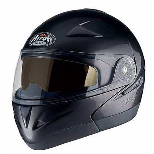 Casque de moto modulaire Airoh Sv55 double visière noir mat