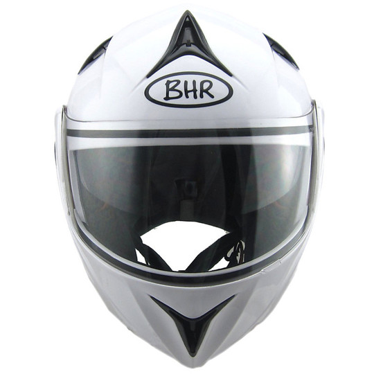 Casque de moto modulaire BHR 705 Sport Double Visor Blanc