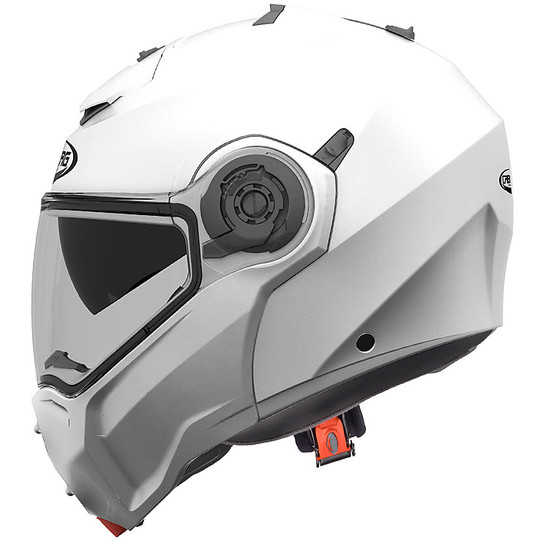 Casque de moto modulaire Caberg Droid White Metal
