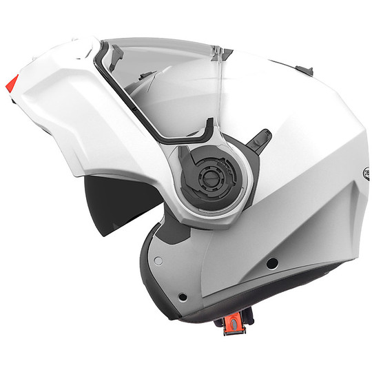 Casque de moto modulaire Caberg Droid White Metal