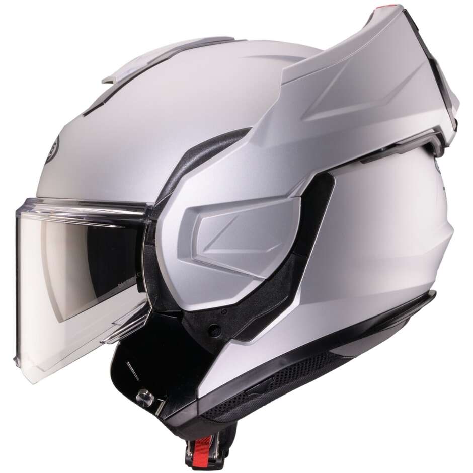 Casque de moto modulaire Caberg TRIP P/J argent mat
