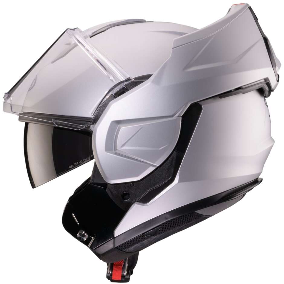 Casque de moto modulaire Caberg TRIP P/J argent mat