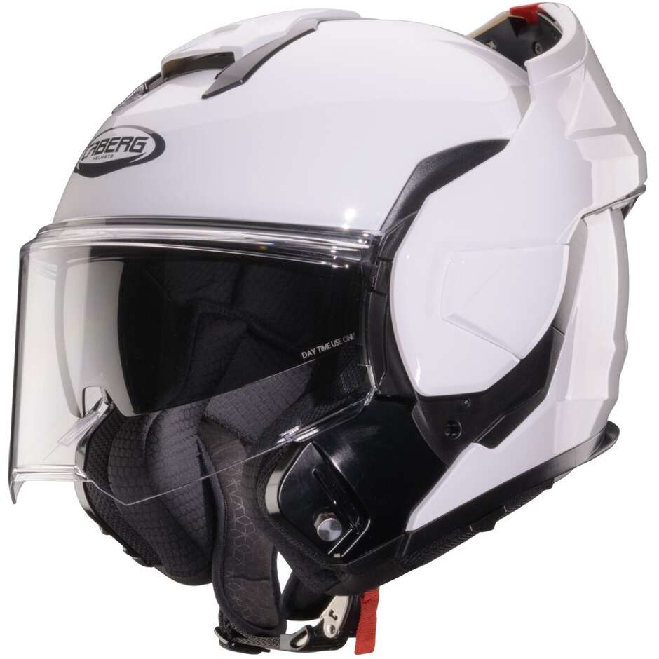 Casque de moto modulaire Caberg TRIP P/J Blanc