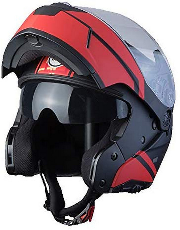 Casque Moto Style Vintage Jet - Homologué ECE 22/05, Visière Longue Anti-rayures, Tailles XS à 2XL (rouge) - 11