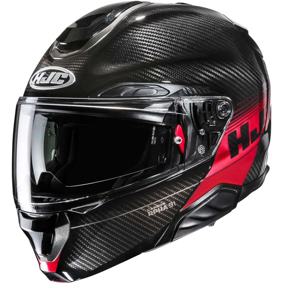 Casque de moto modulaire HJC RPHA91 CARBON ELIG MC1