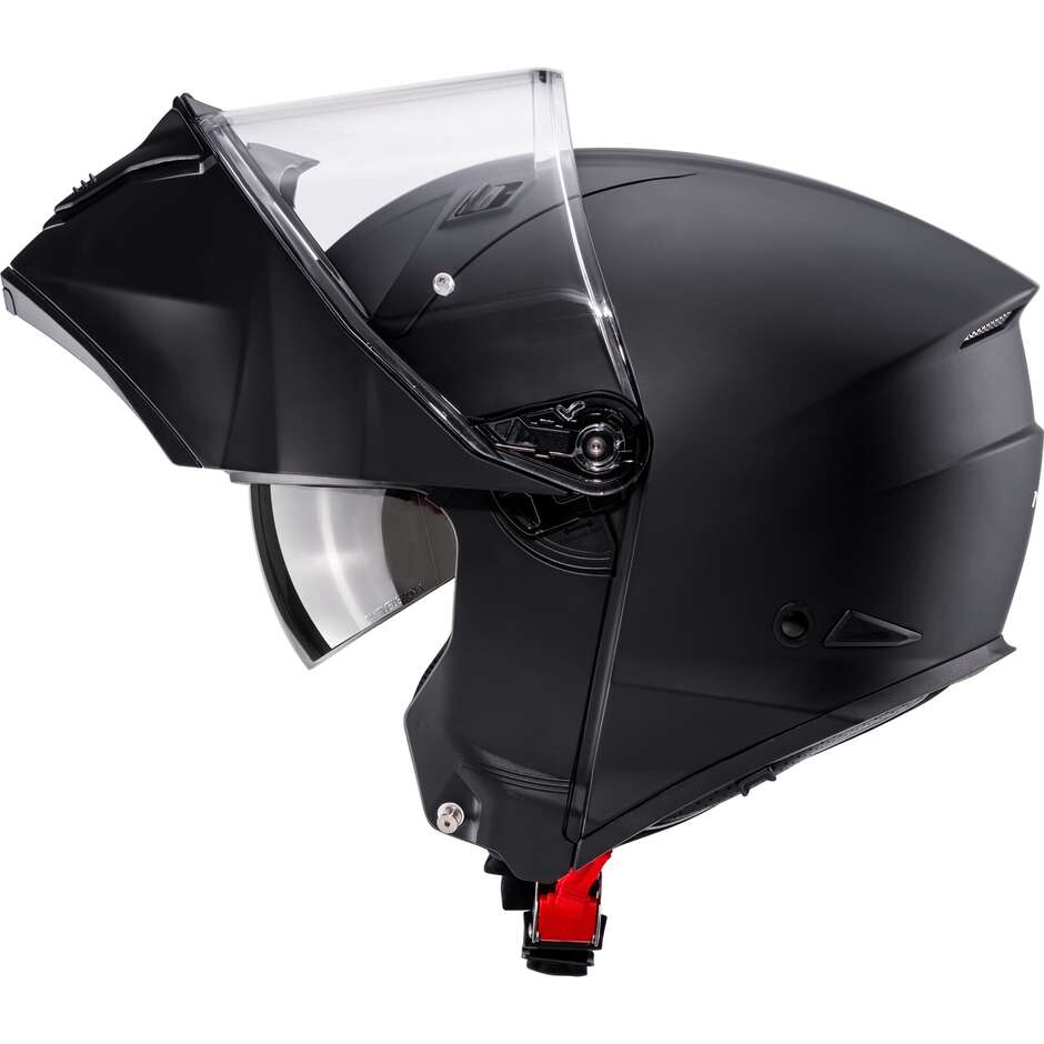 Casque de moto modulaire Kyt NM-1 PLAIN, noir mat